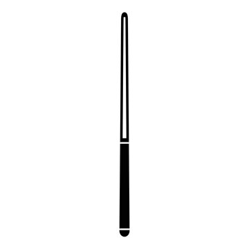 Classic billiard cue element simple line style