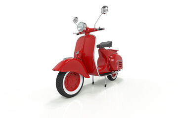 red motor scooter - 561026180