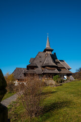Fototapeta na wymiar The most beautiful county and region in Romania - the wooden church and landscapes of Maramures 
