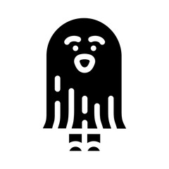 costume ghost glyph icon vector. costume ghost sign. isolated symbol illustration