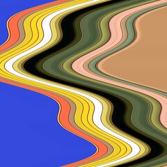 Colorful waves, fluid lines, forms, wallpaper, abstract background