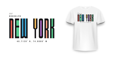 New York City t-shirt design. Minimalist t-shirt print and apparel typography design with stylish text. New York print for t-shirt design. Vector - 561030749