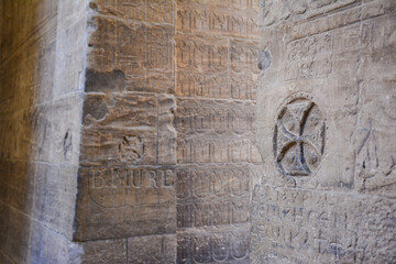 This is Philae temple that is located in Philae island in Aswan city, Egypt