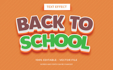 Editable text effect - Back to school text effect