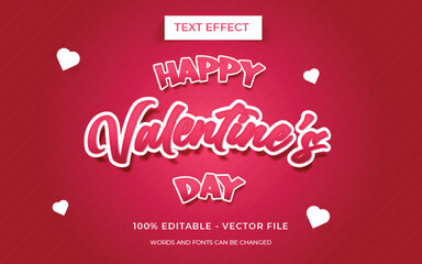 Editable text effect - Valentine's text effect