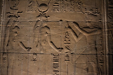 This is Philae temple that is located in Philae island in Aswan city, Egypt