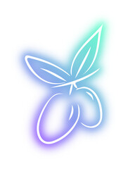 Collection of Fruit neon