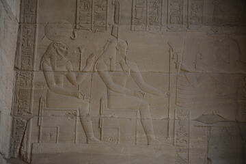 This is Philae temple that is located in Philae island in Aswan city, Egypt