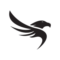Falcon logo template vector