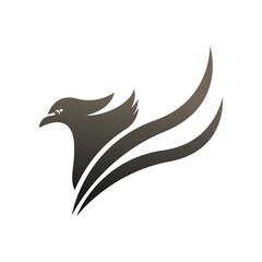 Falcon logo template vector