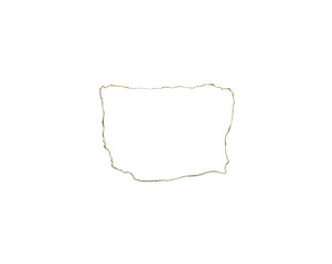 White paper burn marks isolated on black background.
