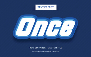 Editable 3D text effect or graphic text style