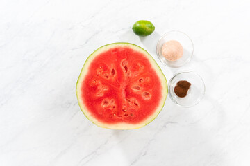 Chili lime watermelon pops