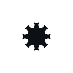 Settings icon. Simple style technology repair company big sale poster background symbol. Settings button. Repair brand logo design element. Settings t-shirt printing. Vector for sticker.