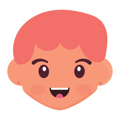 Isolated cute girl character avatar Vector