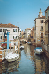 Fototapeta na wymiar Street Grand Canal Boats Gondola Venice Italy