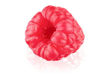 One ripe raspberry