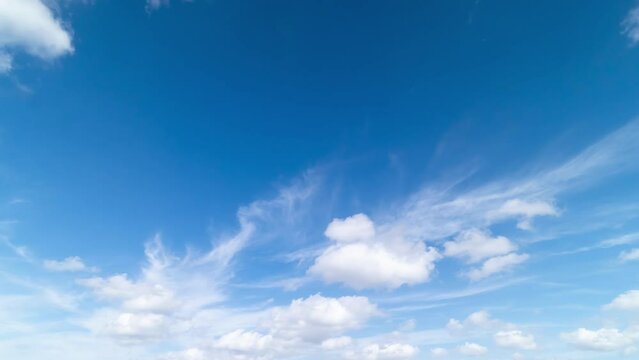 青空と雲　タイムラプス
