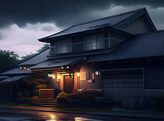 Rainy Season History: Understanding the Evolution of Japanese Houses (AI Generated)