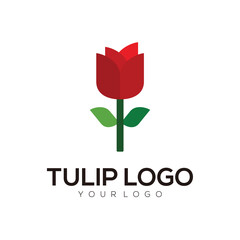 Logo illustration tulip gradient colorful style