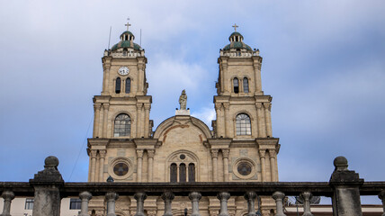 Fototapeta na wymiar Cathedral of Saint Francisco Azogues - Ecuador