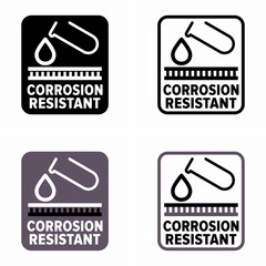 Corrosion Resistant vector information sign