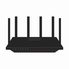 Network WiFi router with external antennas