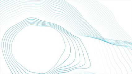 Blue white minimal lines abstract futuristic tech design