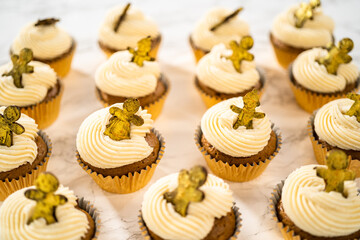 Gingerbread cupcakes