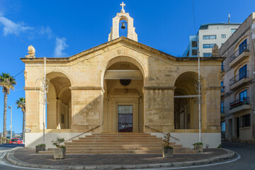 Obraz premium St. Paul's Shipwreck Church in St. Paul's Bay, Malta.