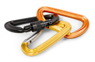 Metal equipment used for rock climbing