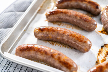Cooking bratwurst