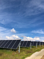 Vertical Solar panels close up, mining electricity by solar panels, solar power station, solar energy, environmental protection