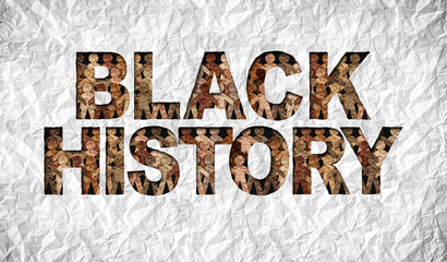 Black history month symbol as a cultural celebration of diversity and African cultures as a...