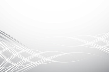 Abstract  white and gray color, modern design stripes background with geometric round shape. Vector illustration.