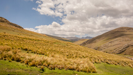 Fototapeta na wymiar andean mountains in peru