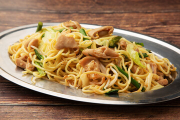 ホルモン焼きそば