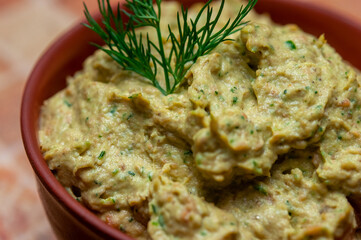 Fish pate and sprats.