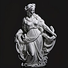 Fototapeta na wymiar statue of greek goddess 