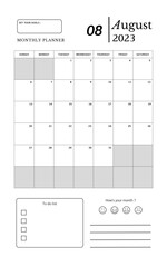 July, Clean & Minimal Calendar for 2023
Calendar & Planner. Monthly Planner