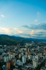 view of the city from the top of the hill