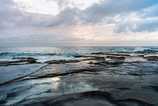 Sunset over the sea in Dee why - NSW