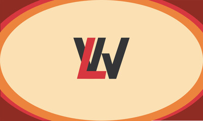 Alphabet letters Initials Monogram logo LW, WL, L and W