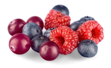 Fresh ripe tasty mixed berries