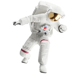 astronaut posing like space parson in-universe 3d render with transparent background	