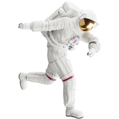 astronaut posing like space parson in-universe 3d render with transparent background	