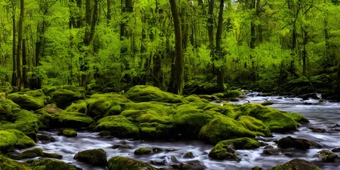 river in the forest