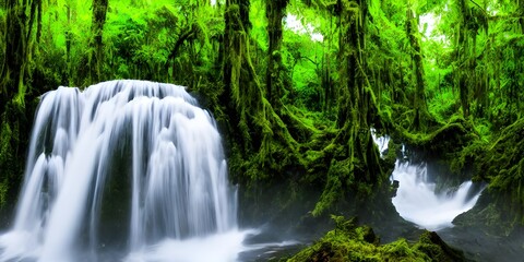 waterfall in the forest