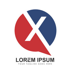 Fototapeta premium Monogram Logo Initial Letter X