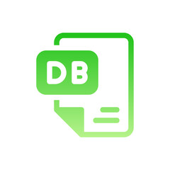 Fototapeta premium db flat gradient icon